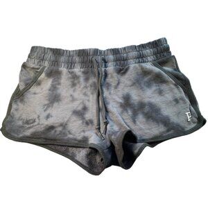 PINK by Victoria's Secret Black and Gray Tie Dye Shorts